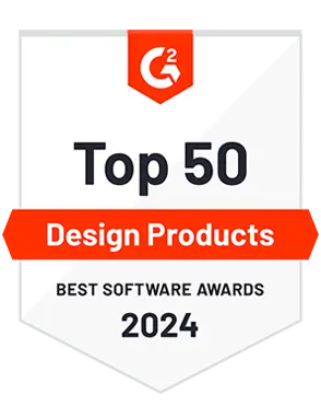 Vyond G2 award for Top 50 2024